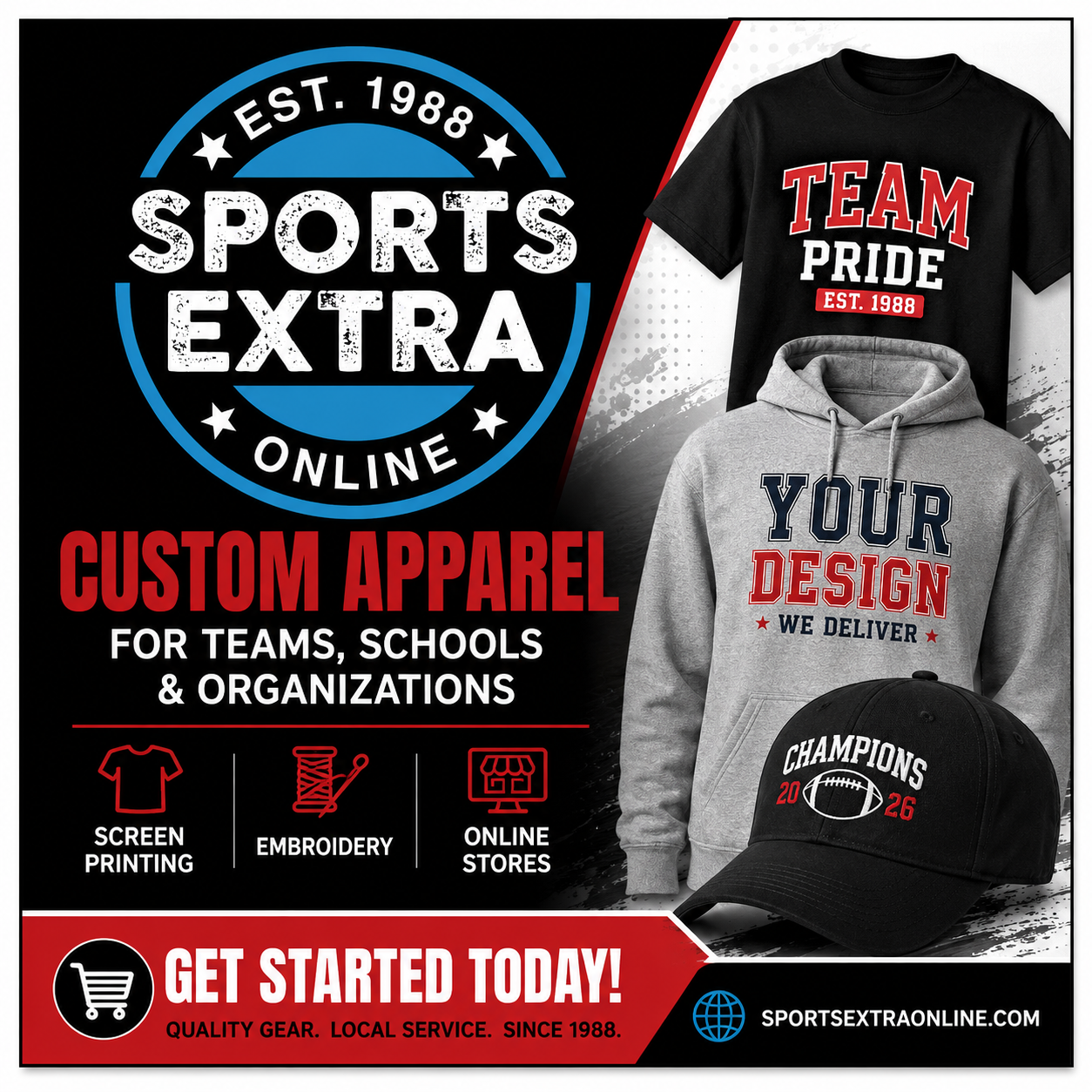 Sports Extra - Custom Apparel, Screen Printing and Embroidery